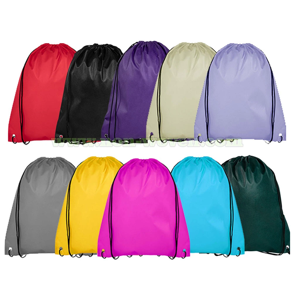 Cheap Promotional Printed Sport Backpack Drawstring Bag