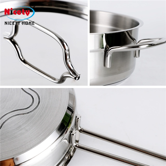 High quality/High cost performance  Kitchen Pot Cookware Set Stainless Steel Cooking Pot Cookware Set Stainless Steel Pot Sets for Cooking