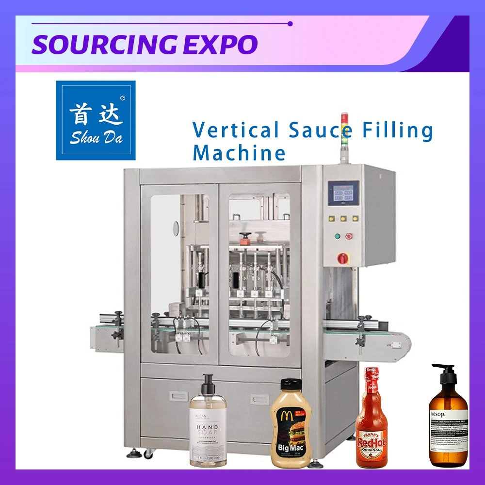 Piston Strong Wood Box Jam Marmalade Tomato Flavoring Sauce Automatic Filling Packing Sealing Labeling Capping Machine
