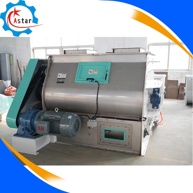 Industrial Use Double Shaft Paddle Animal Poultry Feed Mixers Price