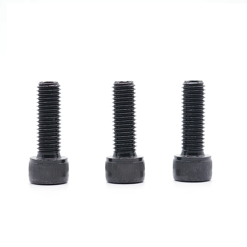 #10 Nylon Patch Black 304 Passivation Round Head Cap Bolt