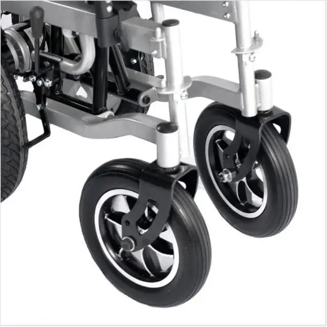 Medical Equipment Precision Machining Parts Wheelchair Brake Parts Rear Wheels with Rubber Tires