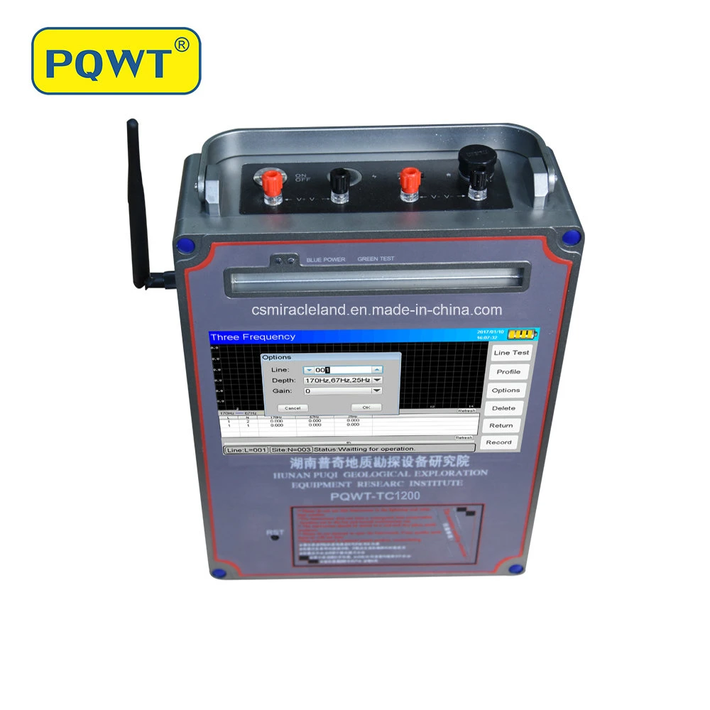 600m de profundidad multifunción portátil Detector de agua (PQWT-TC700).