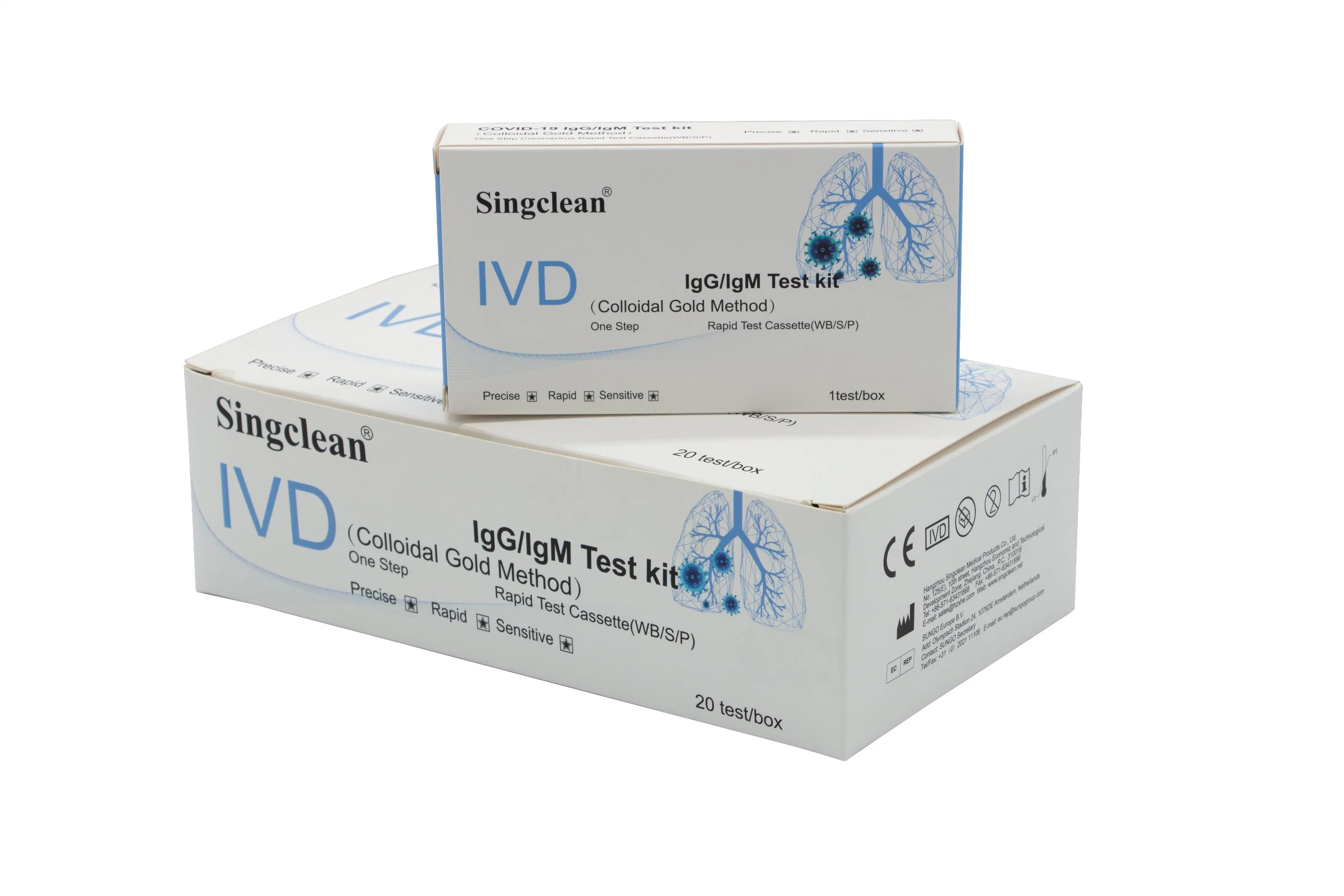 CE; ISO 13485; FSC Certificates Human Use for Public Test Kit & Antibody Igg Igm Detection