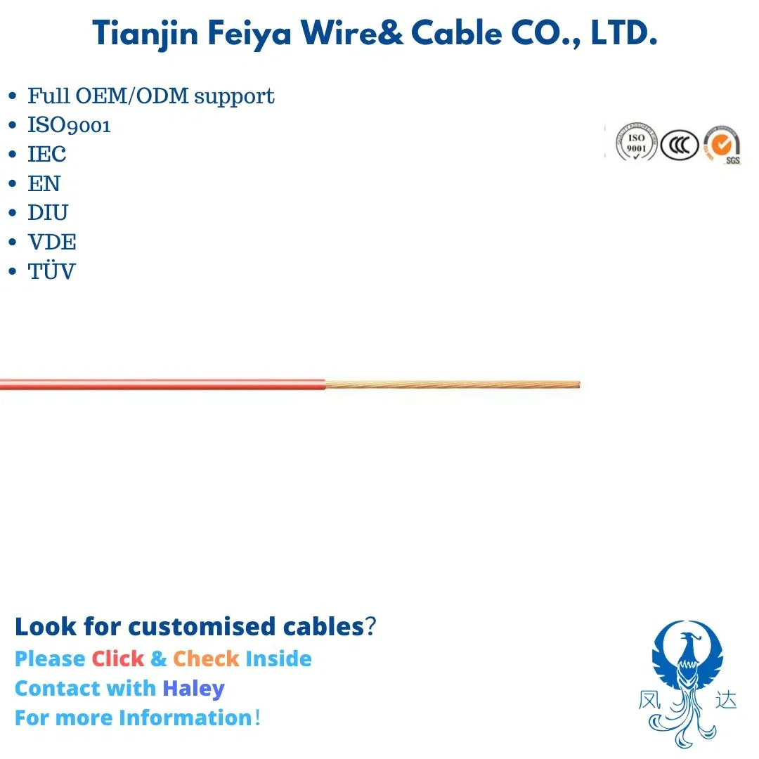 PVC Fly W PVC Insulation Thin Thickness Insulation Batteries and Harness Automobiles Wire Flry-a Aluminium Control Cable Electric Cable