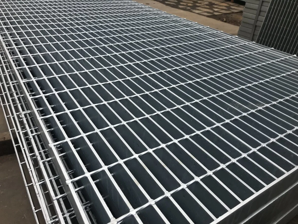 Grelha de aço Grade Piso galvanizada gradeamento de Drenagem Fabricante Preço competitivo