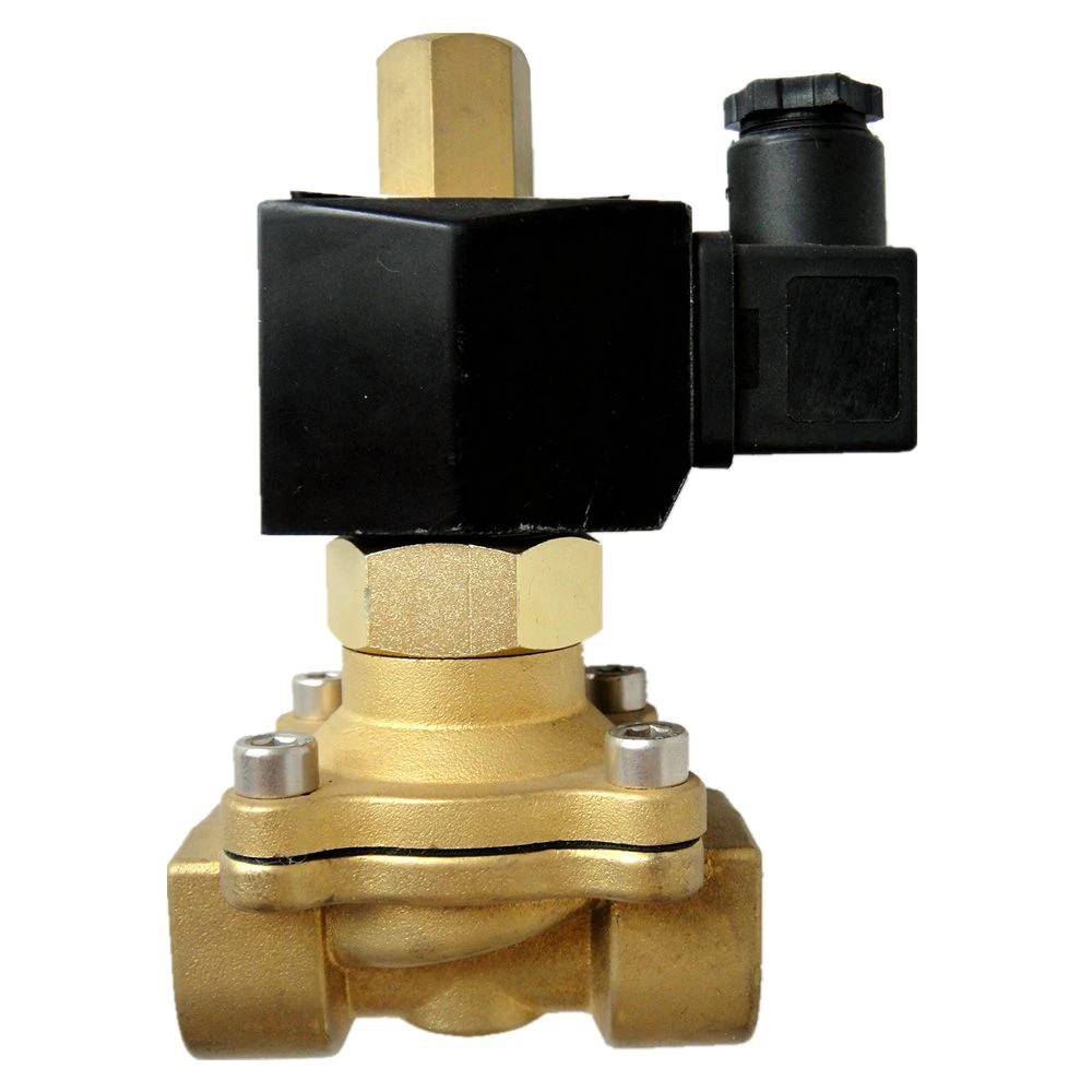 2W Series IP65 Normally Open Brass Body 12V/220V Air Water Gas Solenoid Valve