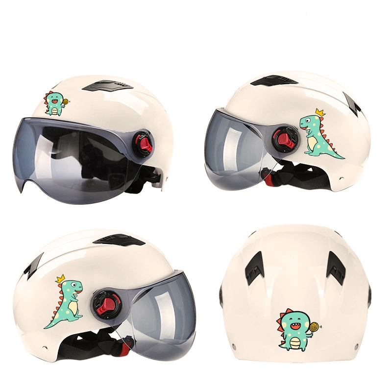 Stars Fia Battery Electric Car Motorcycles, Bicycles, Mountain Bikes Four Seasons Half Safety Helmet Summer Four Season Motorcycle Boy Girl Baby Kids Children