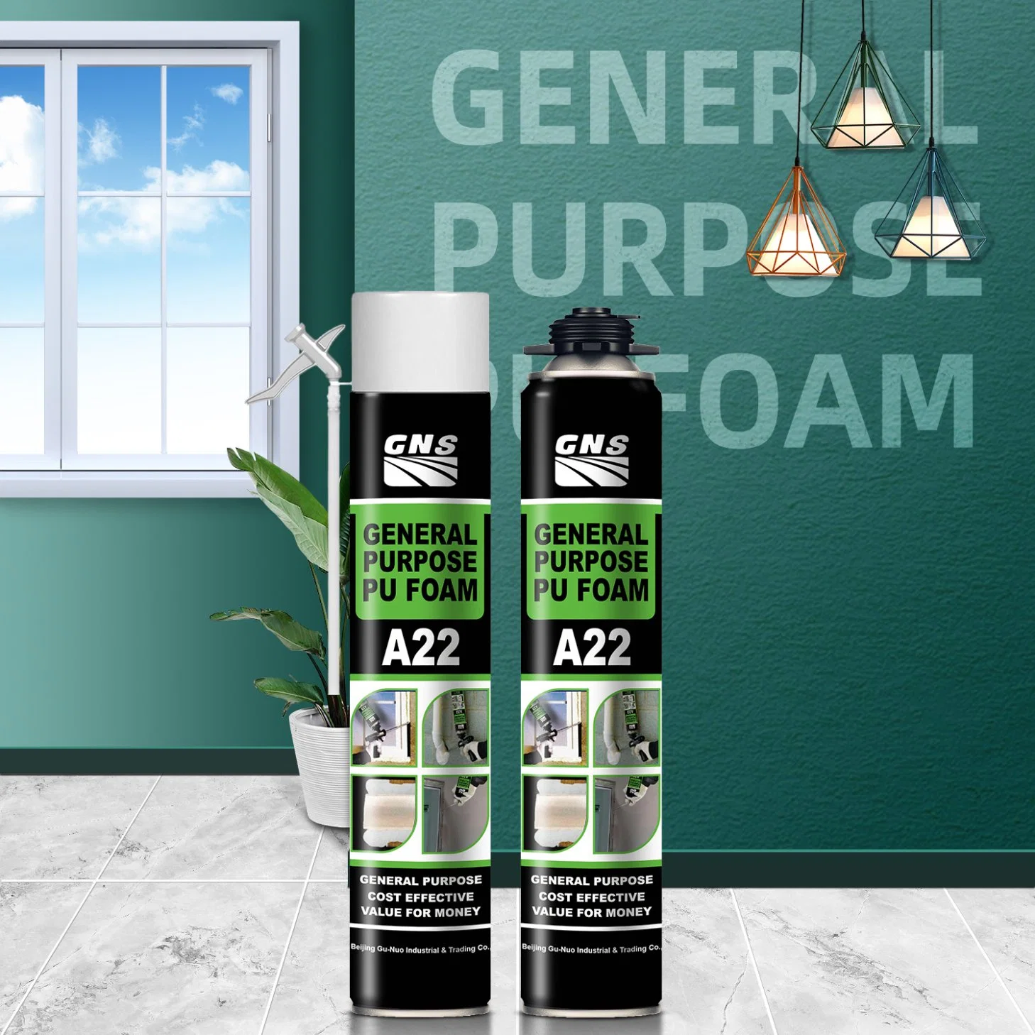 Aerosol Can Package 300ml 500ml 750ml General Purpose Spray Adhesive PU Foam Sealant