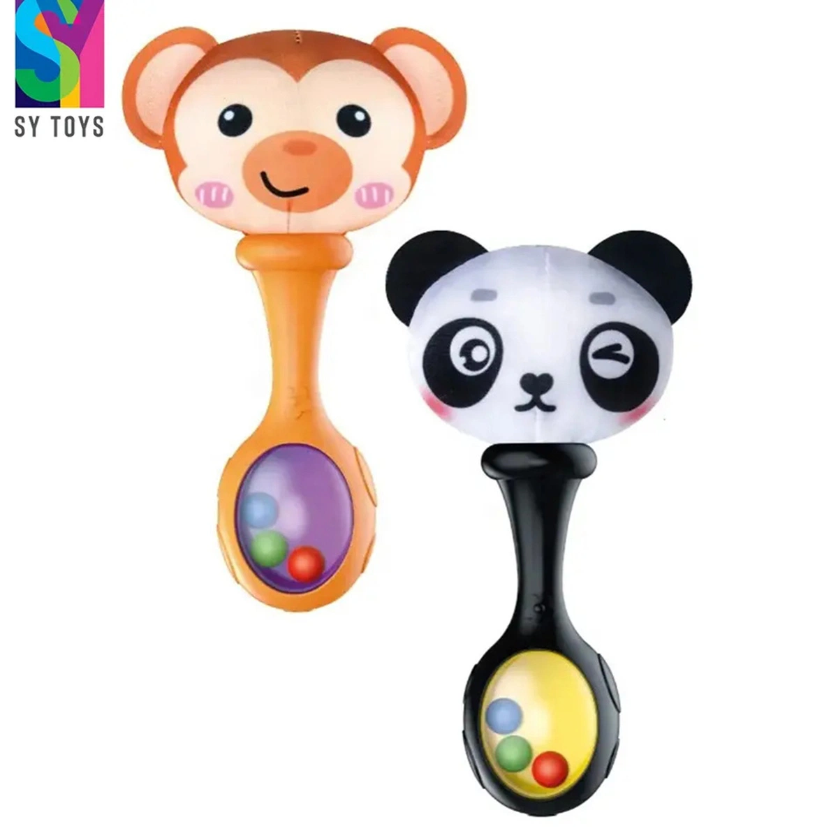 Sy Baby Gefüllt Cute Animal Baby Weich Plüsch Hand Rassel Sandhammer Spielzeug Baby Soft Sensory Rassel Spielzeug