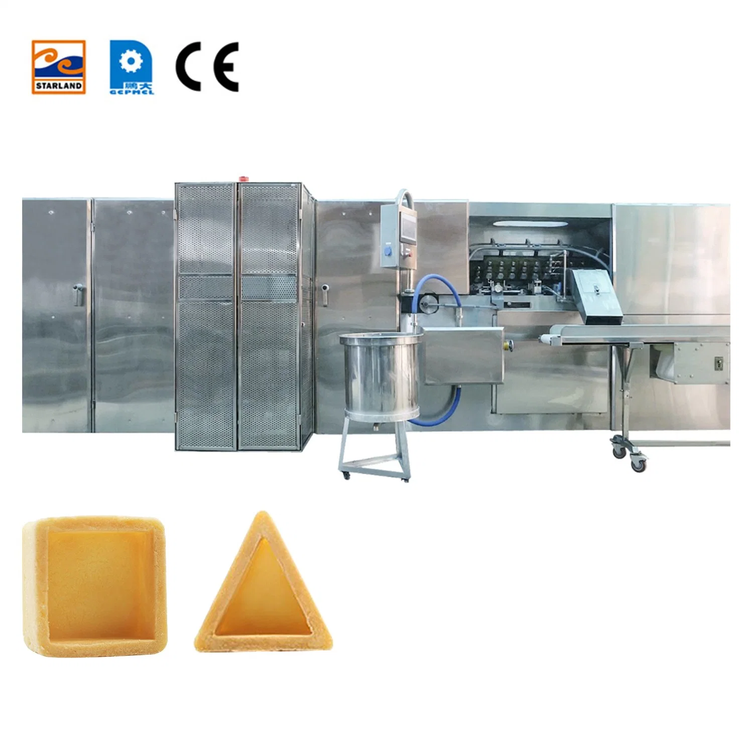 Factory Manufacturing Stainless Steel Tart Shell Processing Line Biscuit Baking Machine