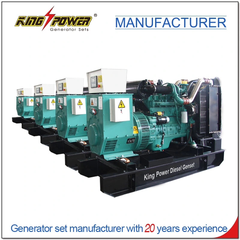 Prime Power 900kVA Yuchai Weichai 380V220V Portable Silent Open Type Diesel Generator