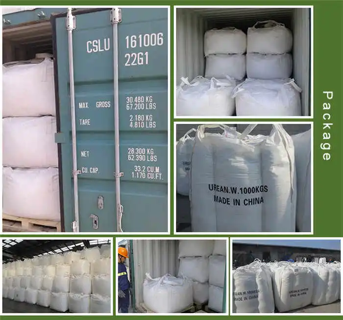 Alimentação de fábrica ureia 46% da ureia a granel de fertilizantes de azoto 46 Adubar granular de preços na China Importar