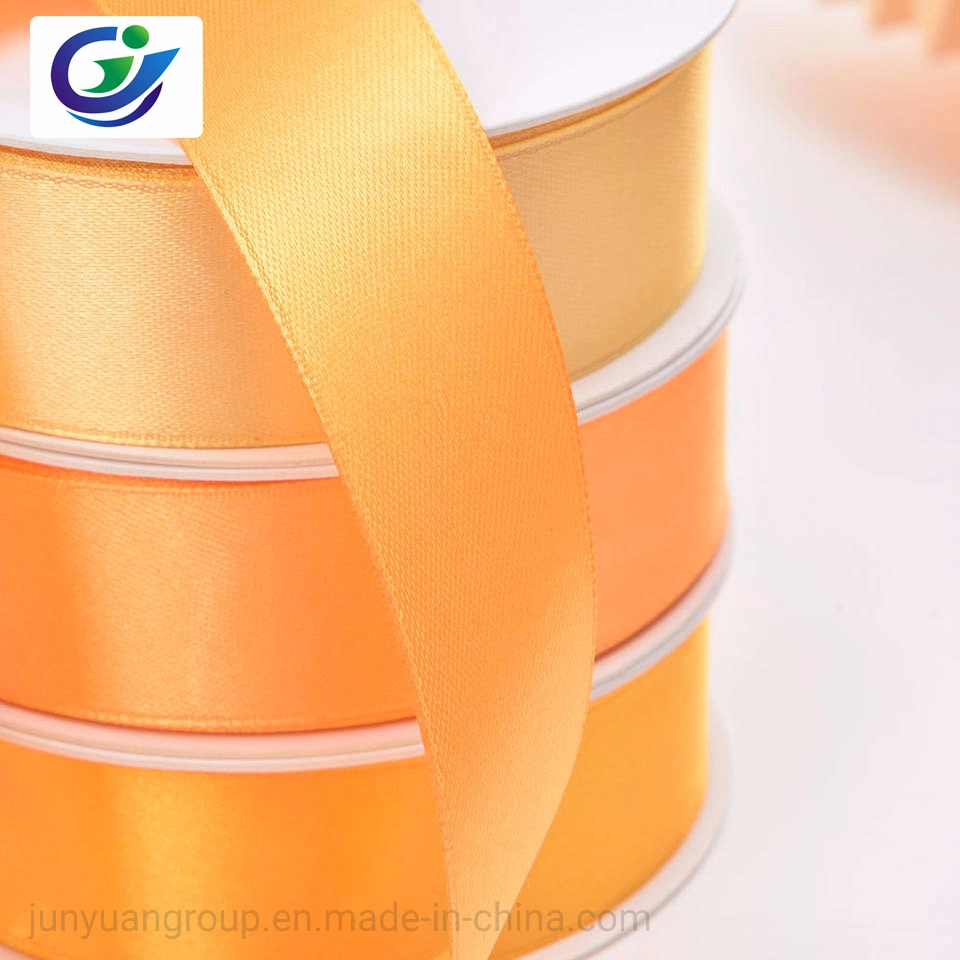 Yellow Series Single Faced Shine Satin Ribbon for Gift Wrapping and Packing