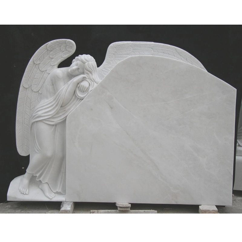 Marble Funeral Grave Weeping Virgin Mary and Jesus Monuments Headstones