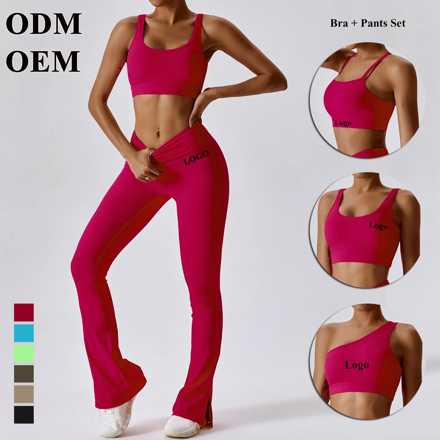 2 Piece Gym Set Tracksuits Women&prime; S Yoga Set Sports Suit High Waist Leggings Gym Pants Fitness Sportswear Athletic Suit Wear