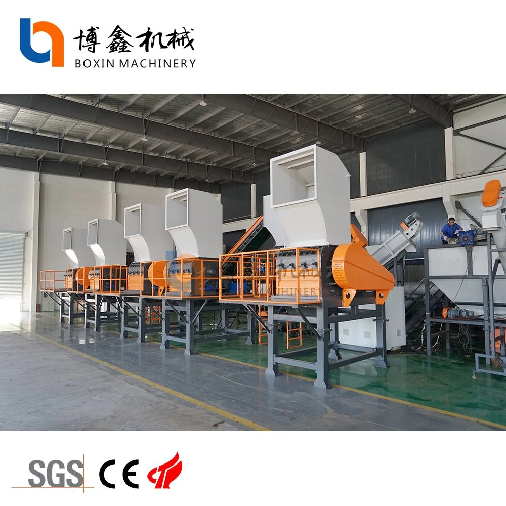 Crusher Machine Machine Industrial Shredder Recycling Plant Plastic Crusher Blades Thin Crushed Bottle Washing Machine Pedderred