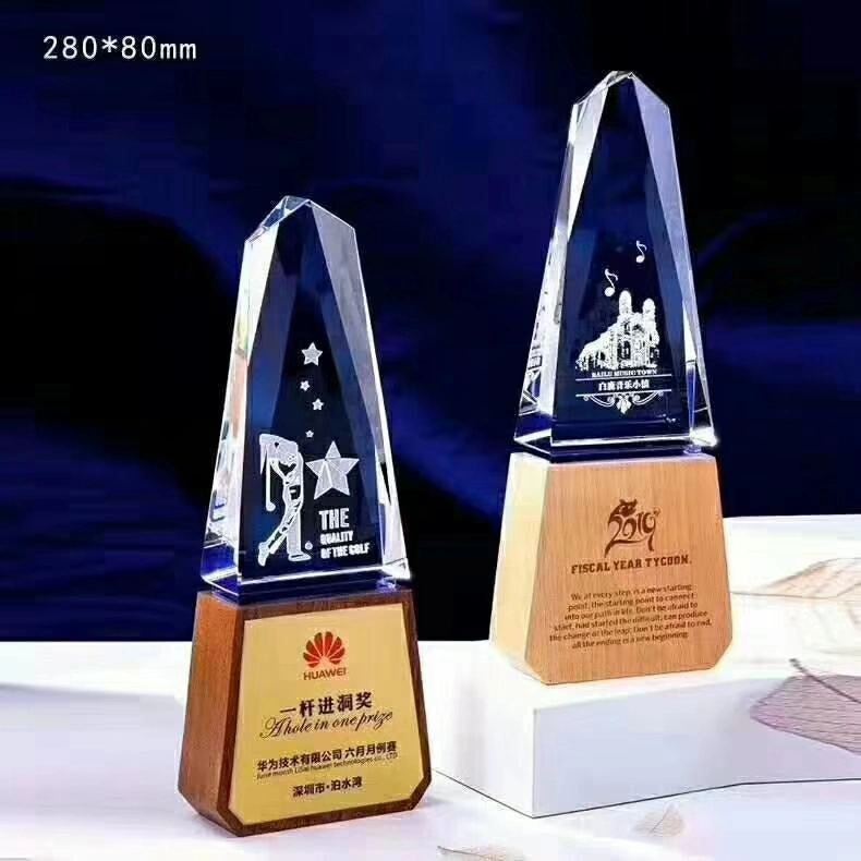 Quality Promotional Resin Metal Sports Decoration World Champion Awards Gold Crystal Trophies