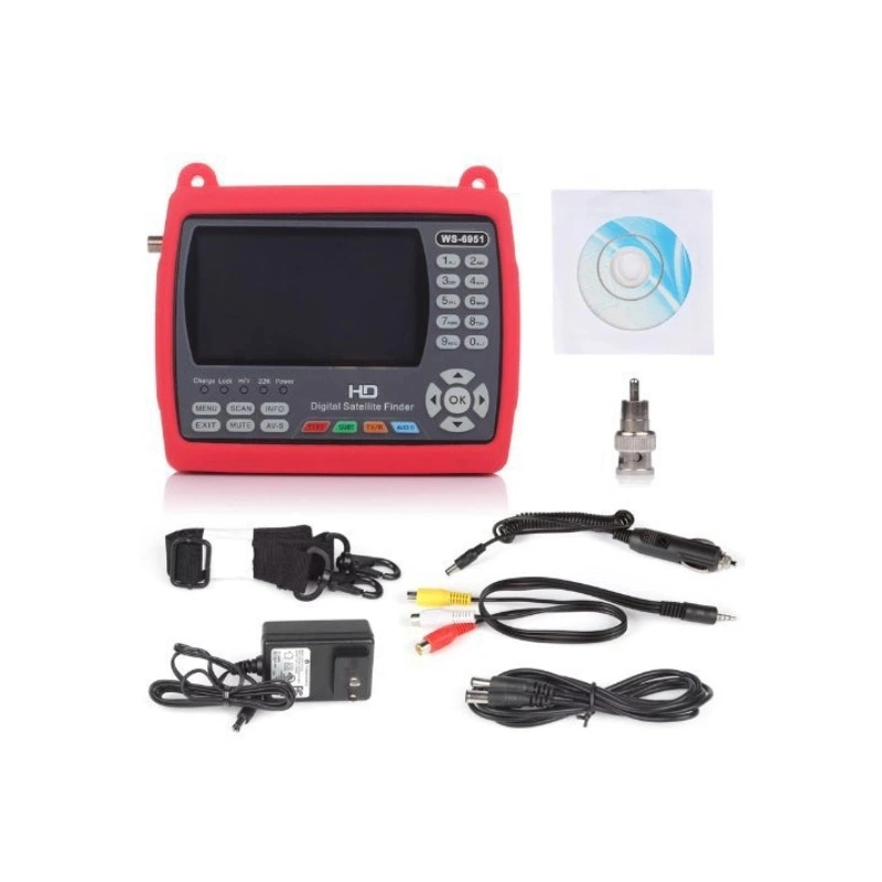 Factory Price HD Satlink Ws-6951 DVB-S2 Digital Satellite Finder Meter with 4.3 Inch LCD Screen and Backlight (ws6951)