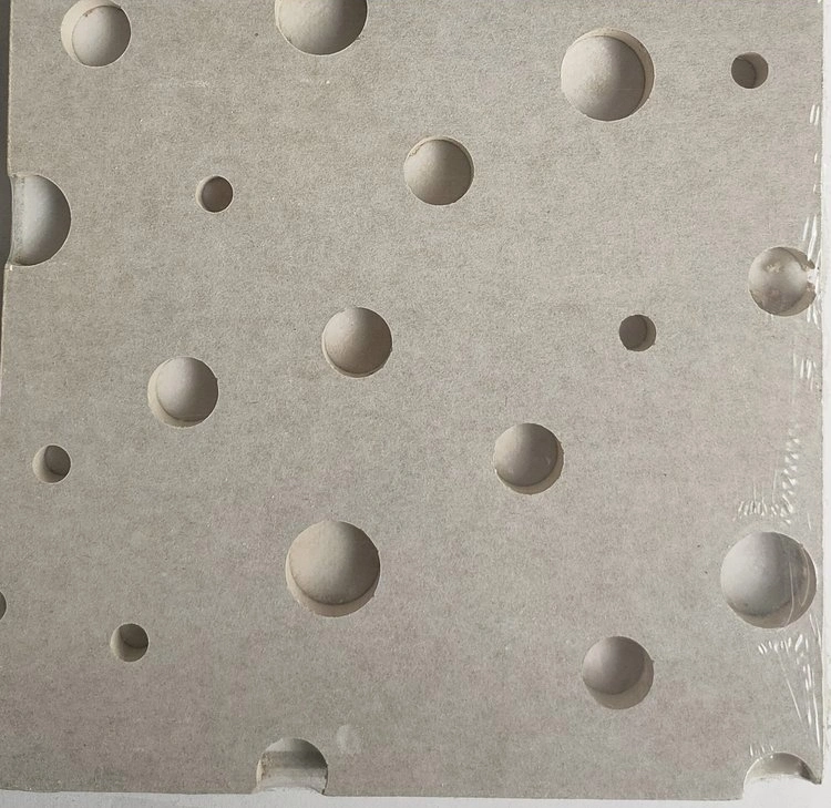 18/18/6mm Perforated Gypsum Board for Wall and Ceiling Sound Absorption Solution