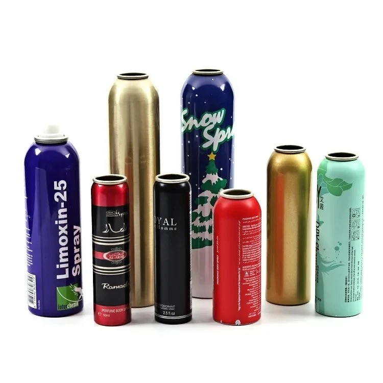 Atmosphere Aerosol Empty Aluminum Metal Oxygen Can Printed Air Pressure Spray Cans