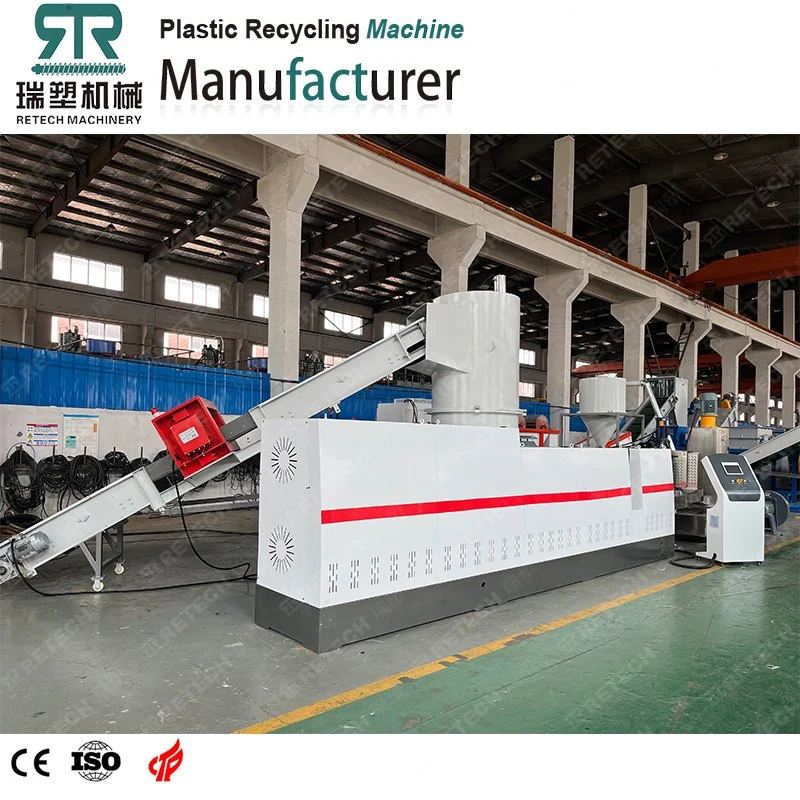 Good Quality Recycling Plant Plastic HDPE LDPE PP PE Film Flakes Single Stage Granulating Line