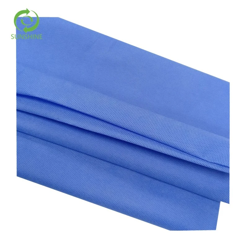 45g SMS Ssmms Ssmmms Polypropylene Nonwoven Fabric for Barrier Surgical Gowns PP Spunbond Meltblown