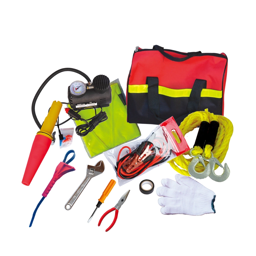 Justin Case Auto Safety Kit Travel Set Emergency Roadside Tools