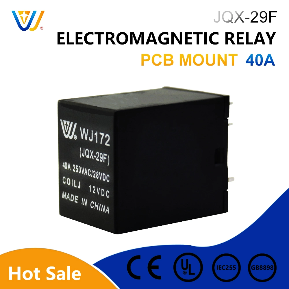 Household Protection 40A 30A 220V Jqx-29f-1z 6 Pin PCB Protector Electric Relay