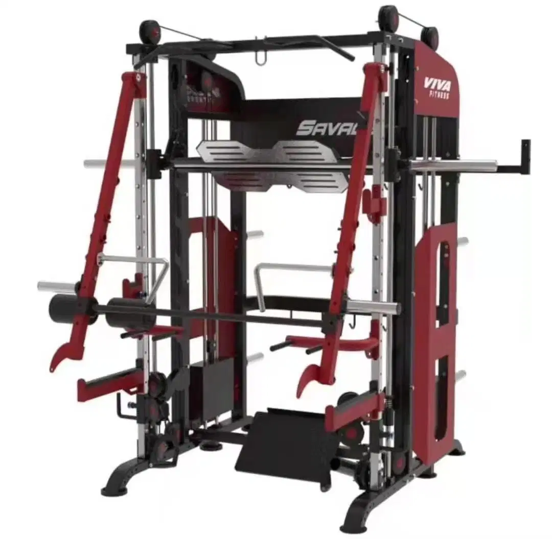 Hundreds of Different Exercises for Shoulder, Arms, Chest, Back, Core & Legs, Perfect Combo Machine for Whole Body Workout Variety of Function Smith Machine