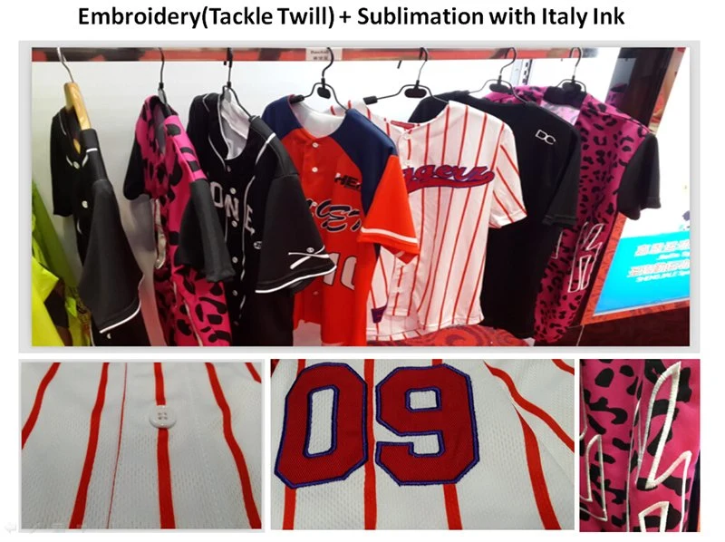 Tackle Twill Embroidery Custom Woman Mens Logo Vintage T Shirt 3/4 Sleeve Baseball Jersey Sublimation