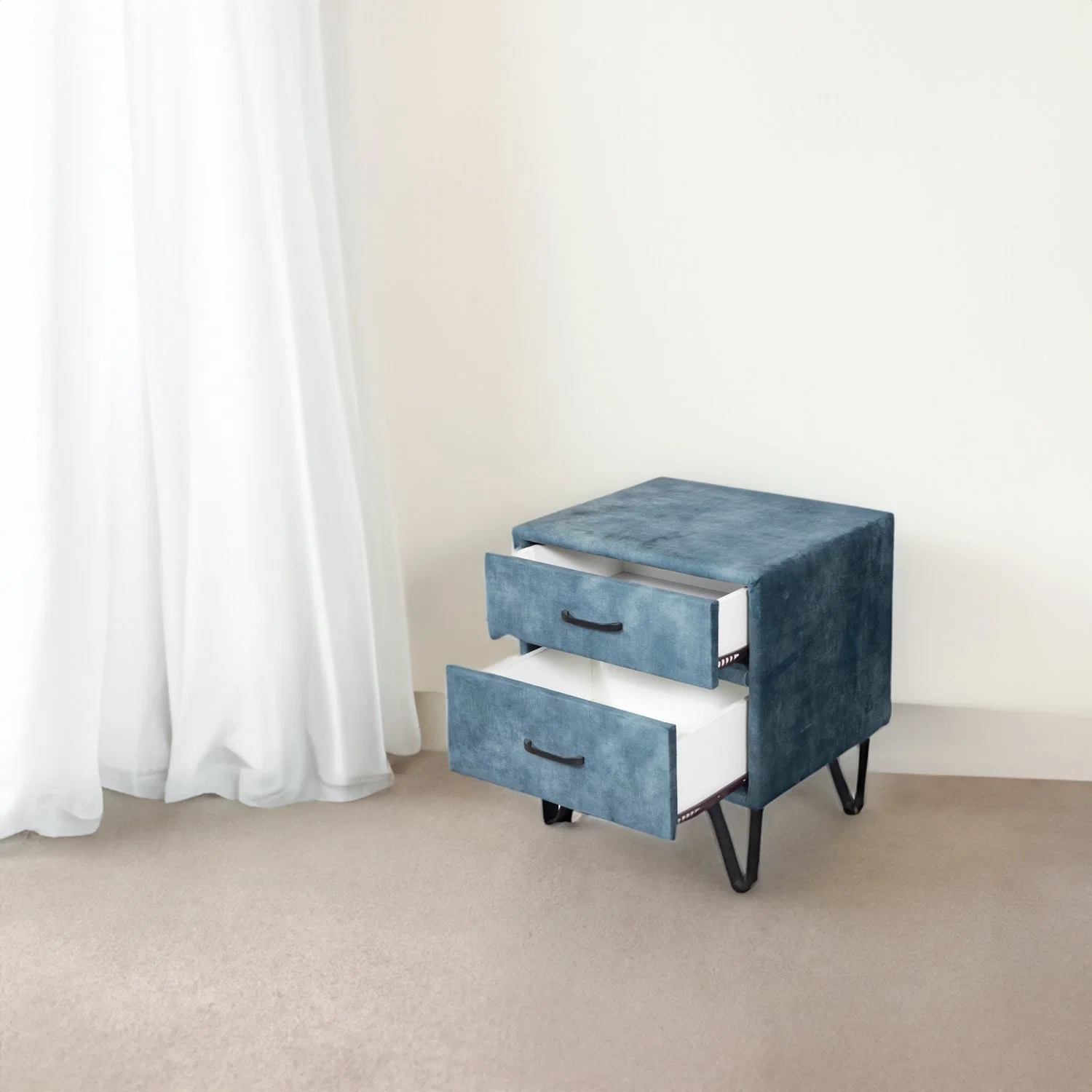 Customized Huayang Bed Storage Cabinet Side Table with Drawer China Bedroom Furniture Manufacture