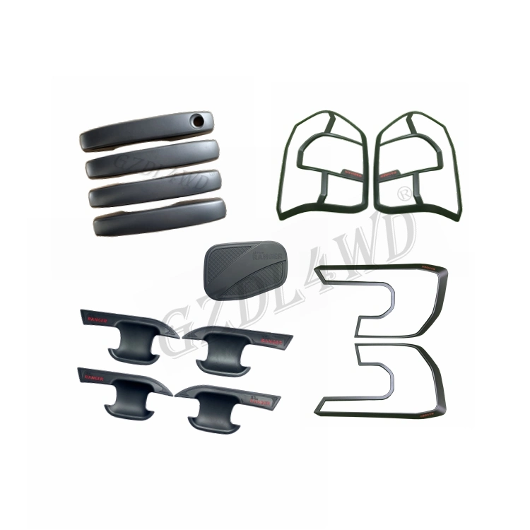 4X4 Car Cover Accessories Decoration Full Trim Kit Car Headlight Cover for Ranger T9 2022 2023