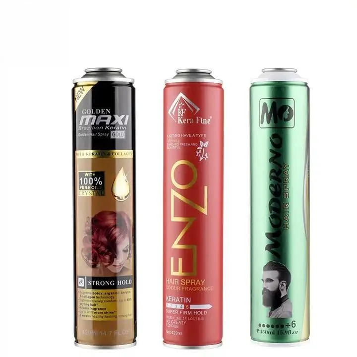 Eco Friendly Custom Size Hair Spray Aerosol Can Tinplate Metal Aerosol Can