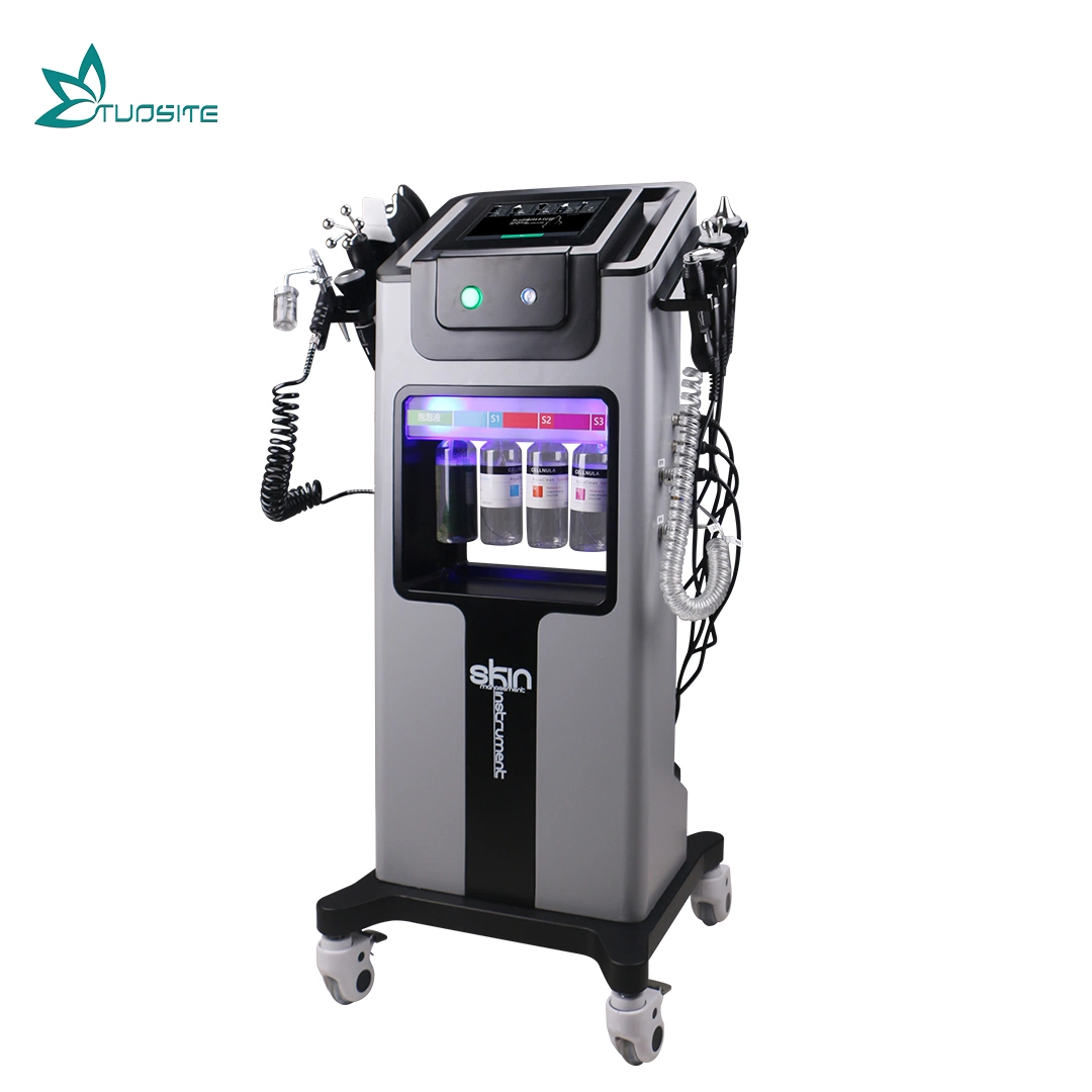 Newest Multifunction 9 in 1 H2O2 Hydra Dermabrasion Aqua Peel Facial Machine Clean Skin