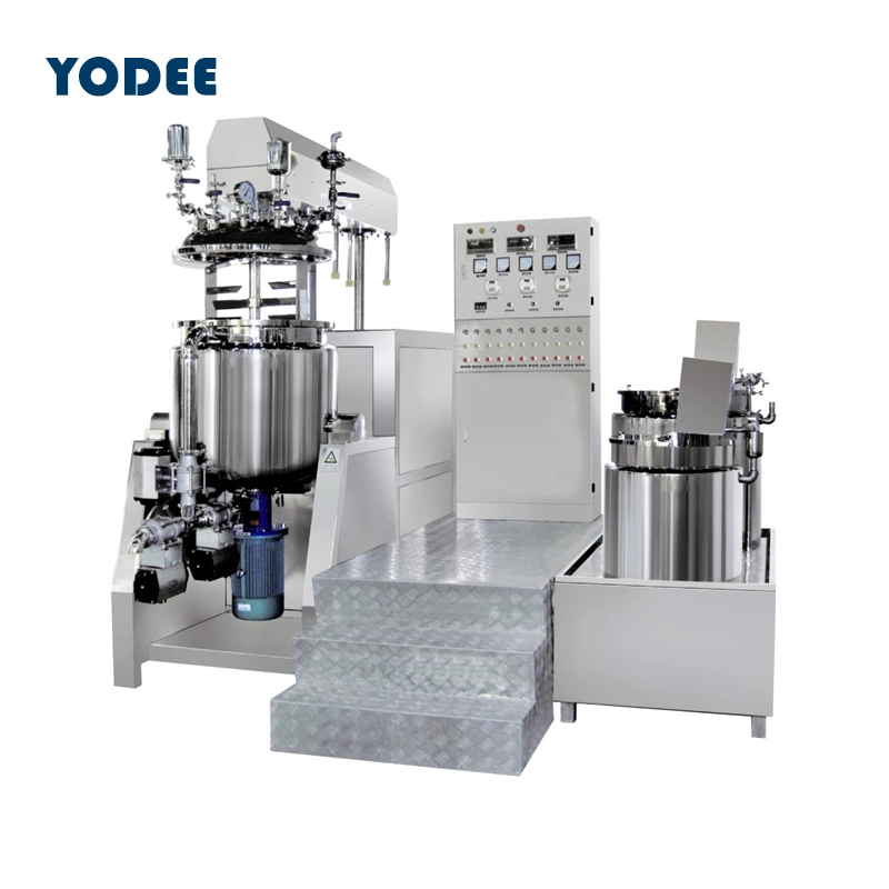 1 Ton Liquid Soap Vacuum Emulsifier Stainless Steel Mixing Tank High Shear Homogenizer