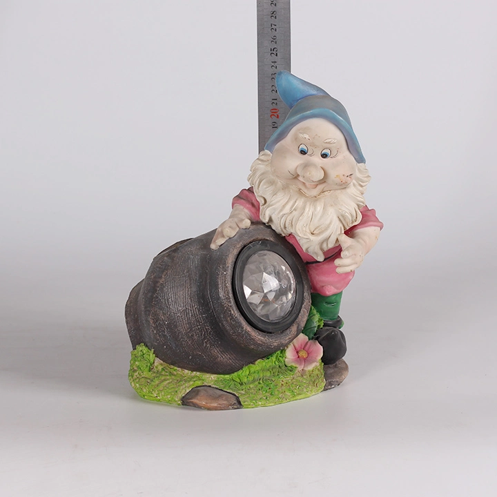 Custom Lovely LED Resin Garden Gnome Solar Light