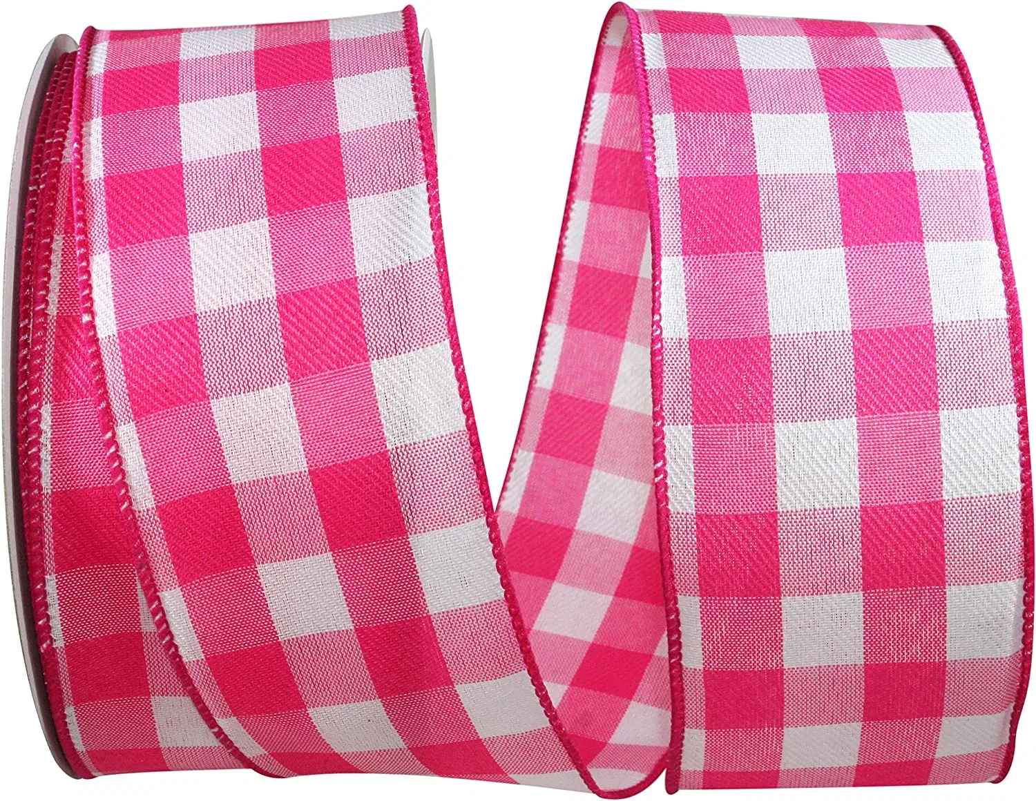 Factory Custom Ribbon Gingham Plaid Polyester Ribbon for DIY Packing Gift Wrapping Gift Ribbon