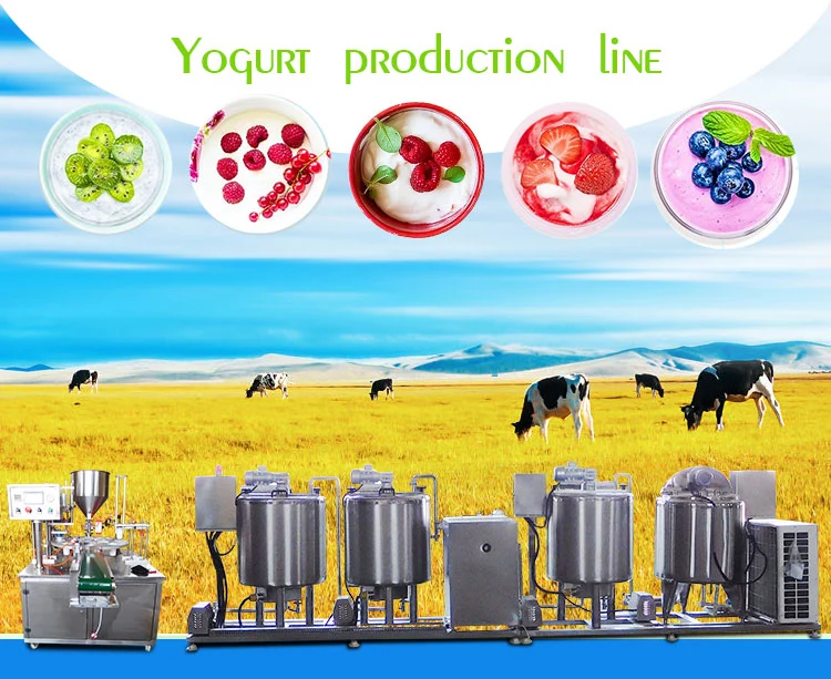 Small Dairy Processing Line/Flavour Milk Yogurt Production Machinery