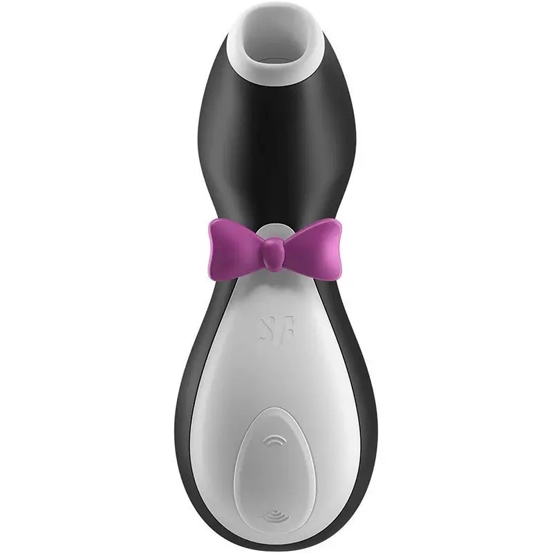 Consolador de succión de pingüino para estimulación del pecho femenino, clítoris y masaje de orgasmo, vibrador de vacío Satisfyer Penguin Sucker, juguete de peluche