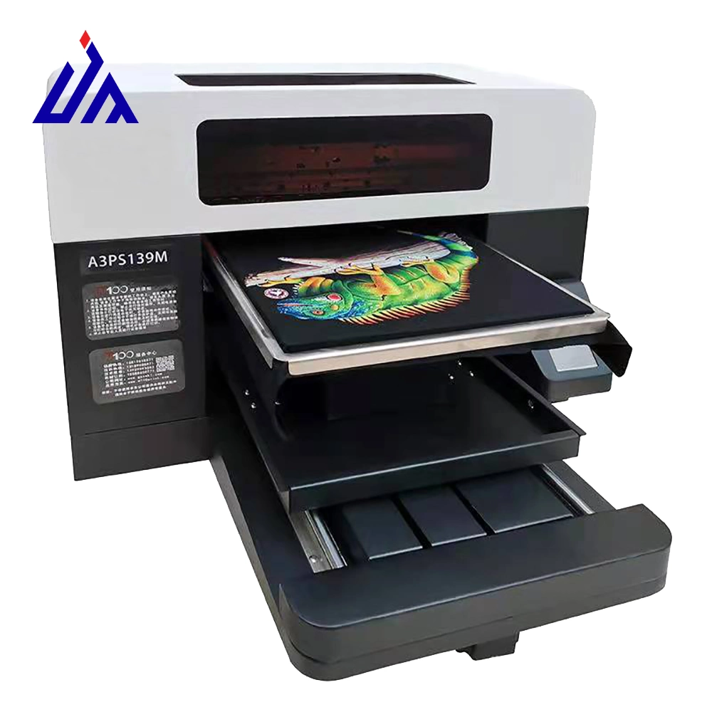 Digitaldrucker DTG direkt zu Garment T-Shirt Druckmaschine Mit Doppelkopf