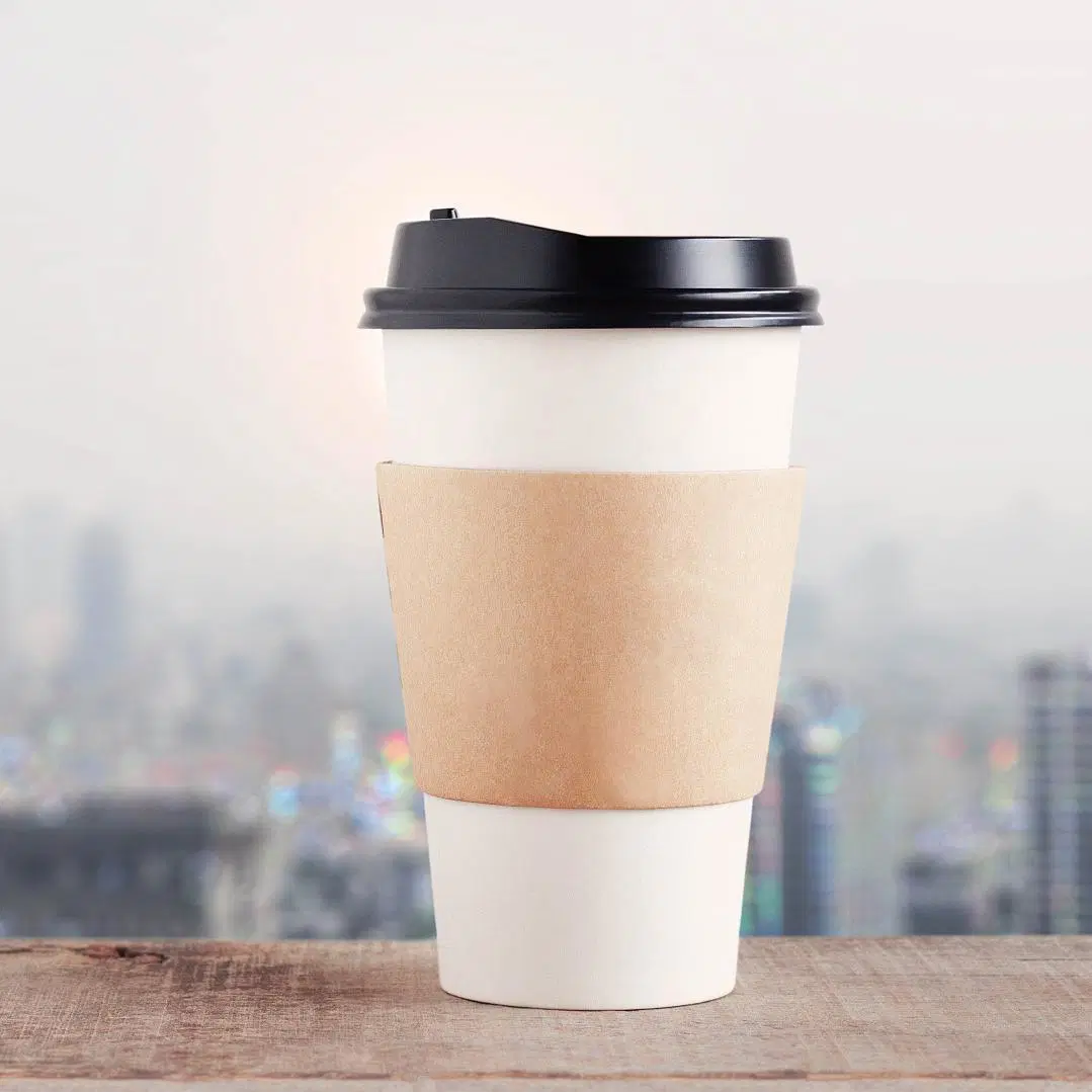 12oz Disposable Hot Drink White Plain PLA Coating Single Wall Coffee Paper Cups