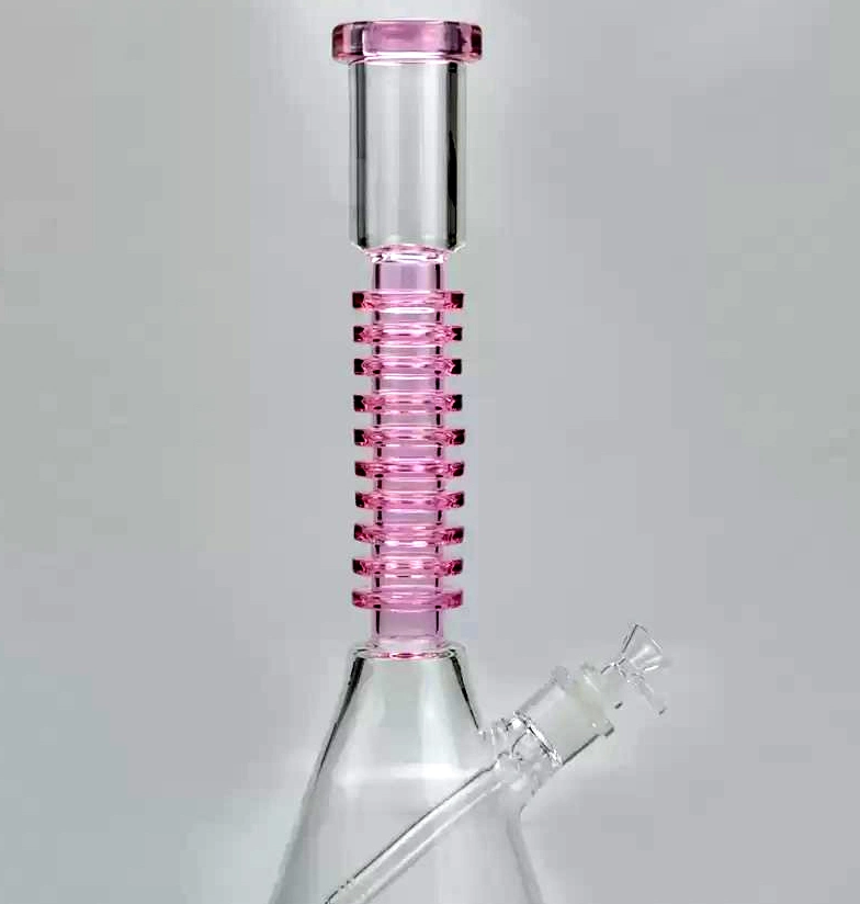 16,5-Zoll-Glas-Rauchpfeife Hookah Shisha Kreative Langhalseis Catcher 7mm Becherglas Wasserpfeife