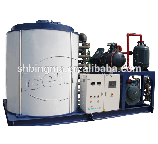 Commercial Fishery Used 10 Tons Flake Ice Machine Water Cooled Big Ice Maker Machine