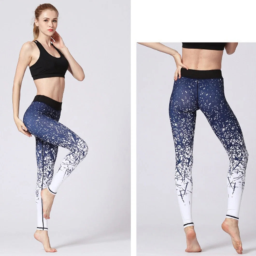 Gimnasio elástico alto Leggings Custom ejecutando Sportwear sublimación pantalones de yoga