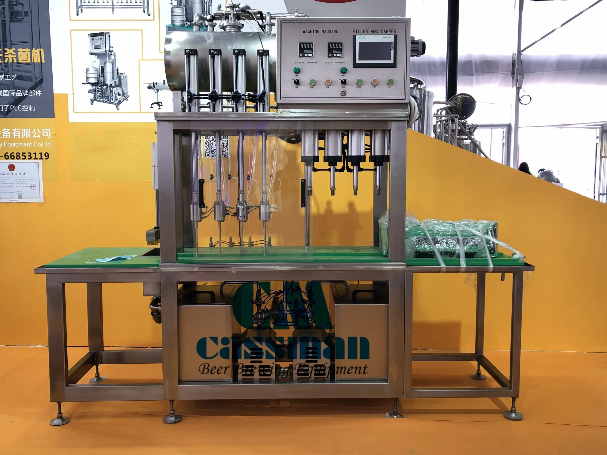 Bottle Filling Machine 6-6 Semi-Auto Bottle Filling and Capping Equipment for 330ml 500ml