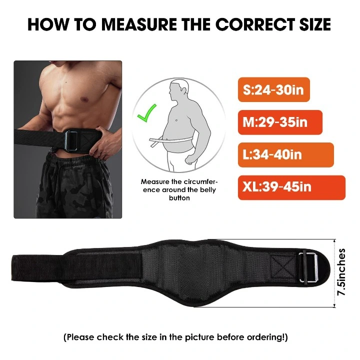 ODM Cross Training Nylon Sports Gym Equipment Fitness Waist Weightlifting Belt