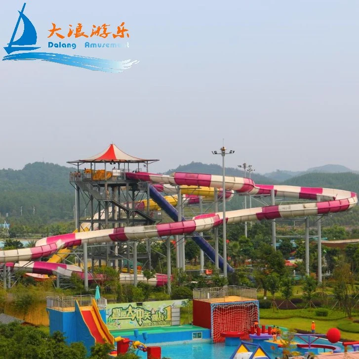 Commerce de gros Kid&amp; adultes Faites glisser l'équipement de terrain de jeu de diapositives Aqua jouer Parc Aquatique avec bas prix