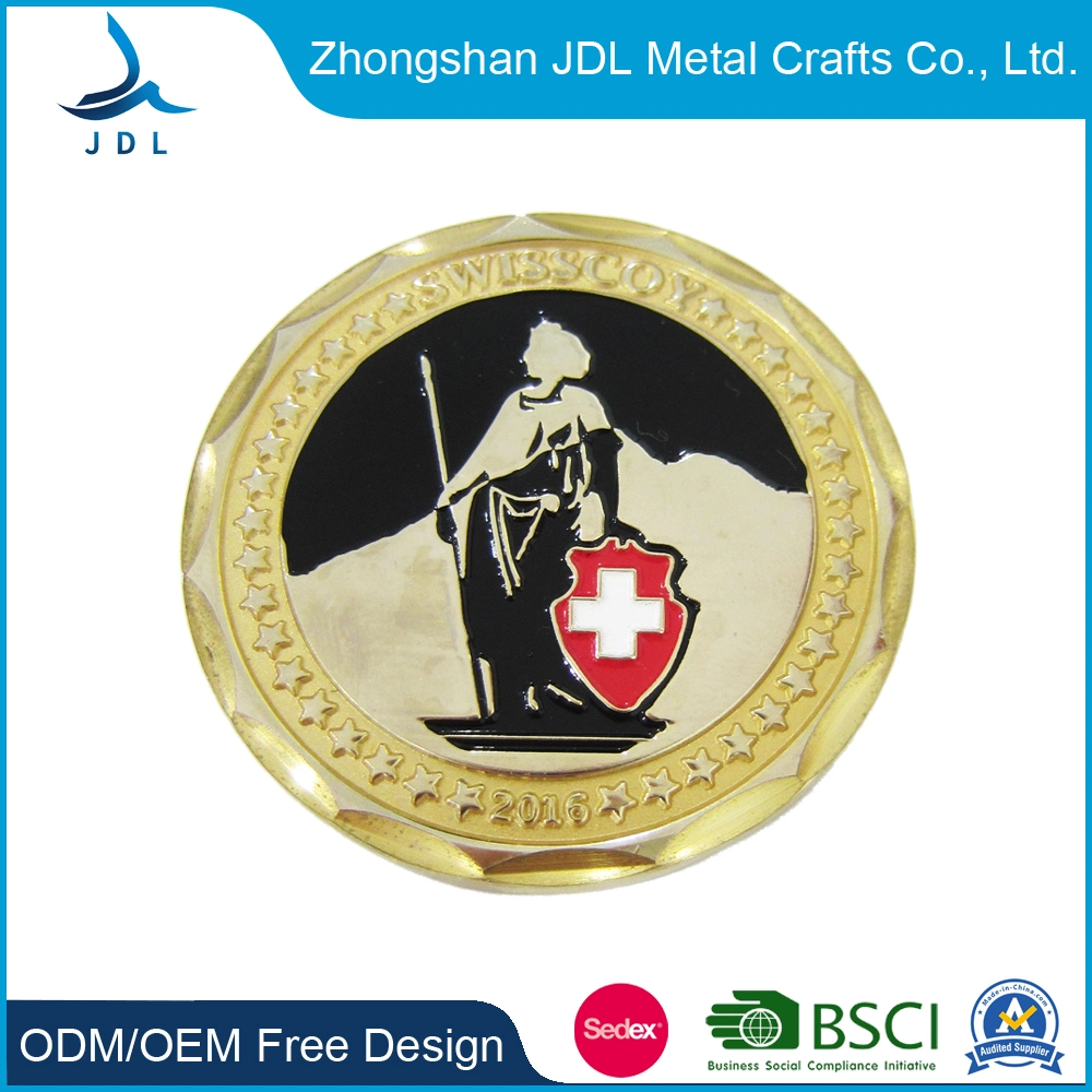 Promotional Gift 3D Logo Zinc Alloy Souvenir Gift Coinsgold Metal Challenge C Trading Tray to Civilian Challenge Coin Template Illustrator (186)