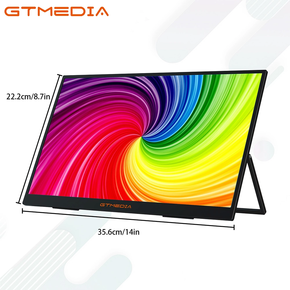 Portable Monitor 15.6 Inch FHD 1080P USB C IPS Display Second External Monitor for Laptop, Desktop, MacBook, Phones, Tablet, PS5/4, xBox, Switch